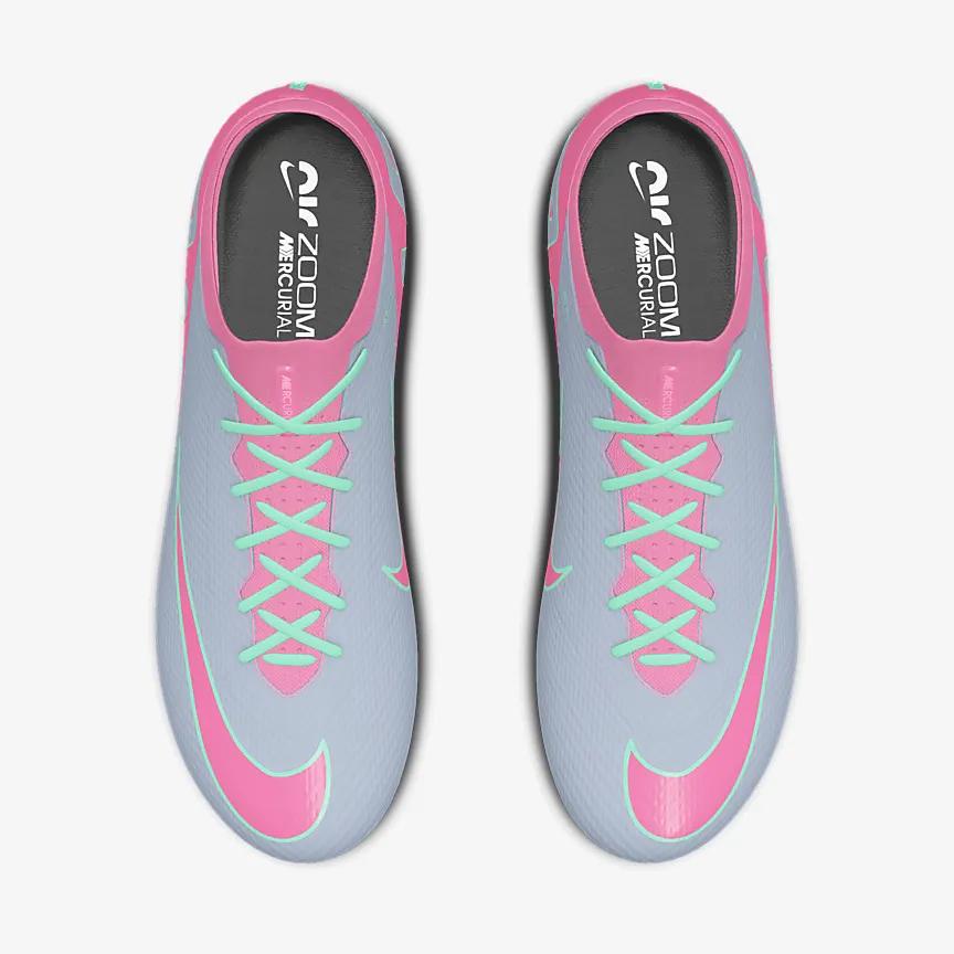 Giày Nike Mercurial Vapor 15 Elite By You Nữ Xanh Hồng